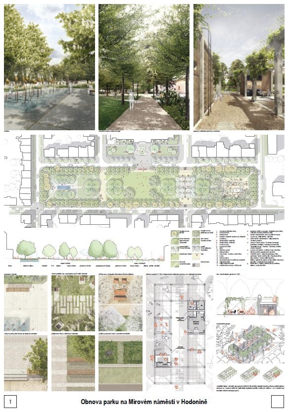 Obnova parku na Mírovém náměstí v Hodoníně
