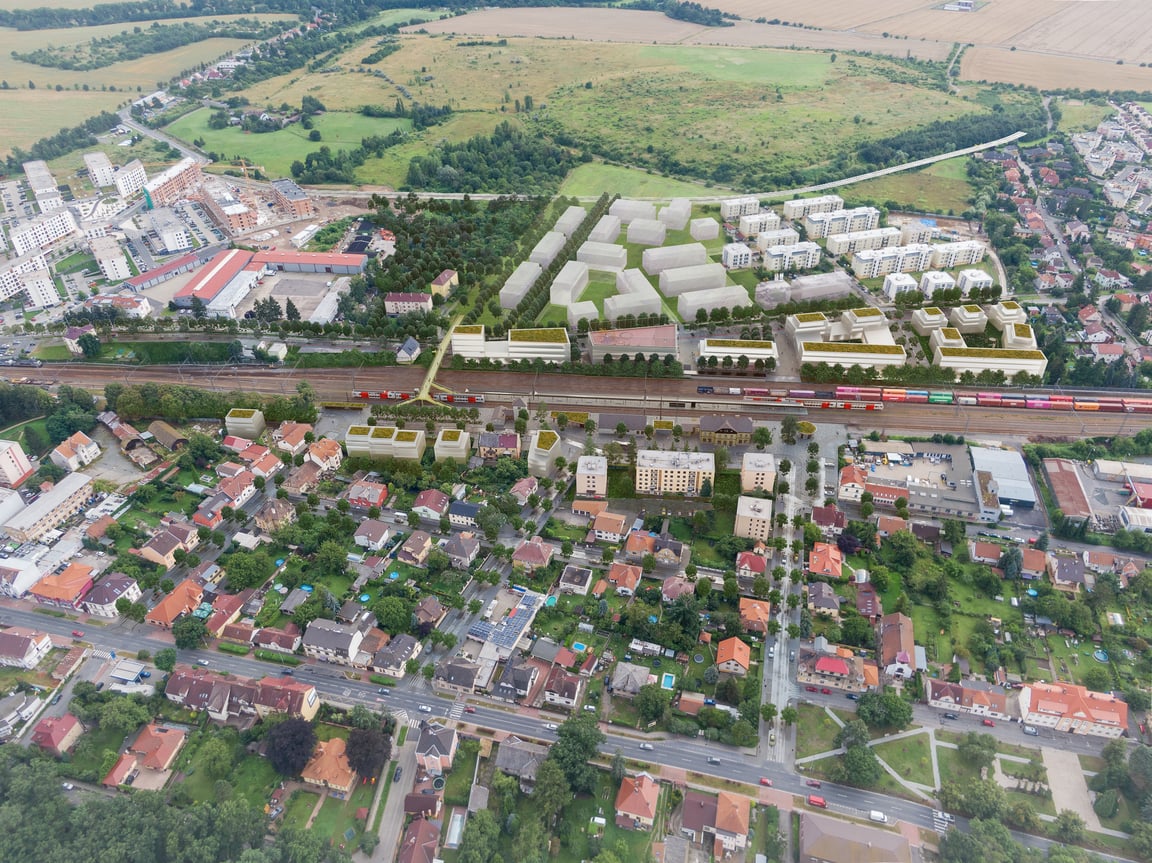 Uhříněves - revitalizace okolí nádraží