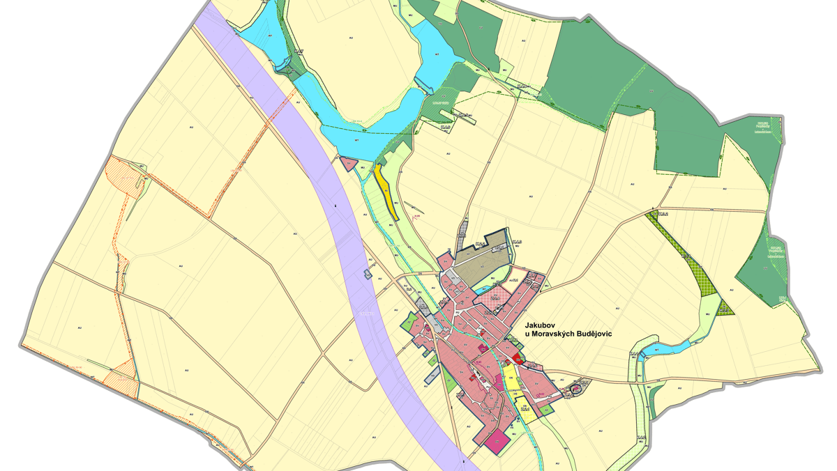 Územní plán Jakubov u Moravských Budějovic