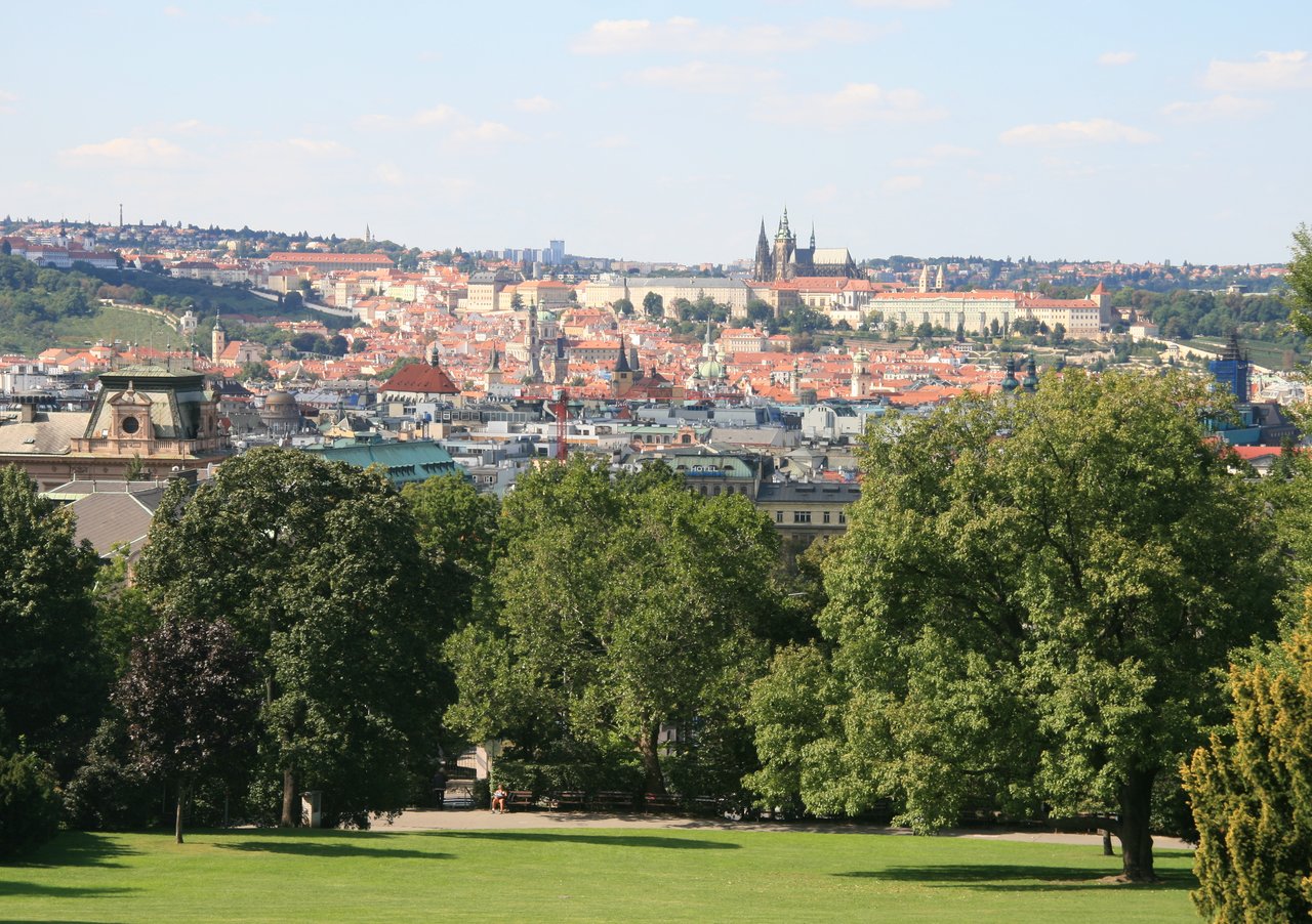 Riegrovy sady v Praze 2 - revitalizace oblasti hlavního výhledu na Pražský hrad