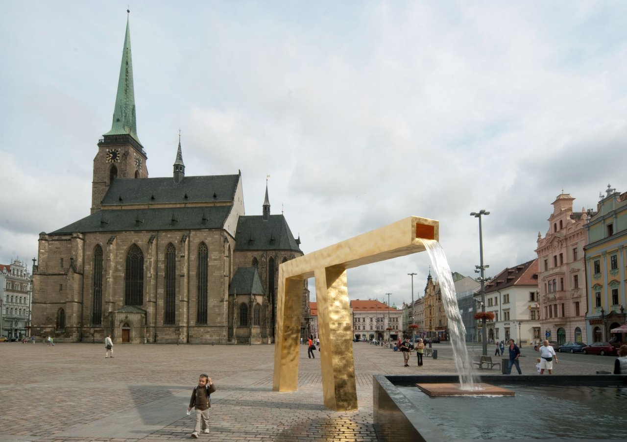 Kašny na náměstí Republiky v Plzni