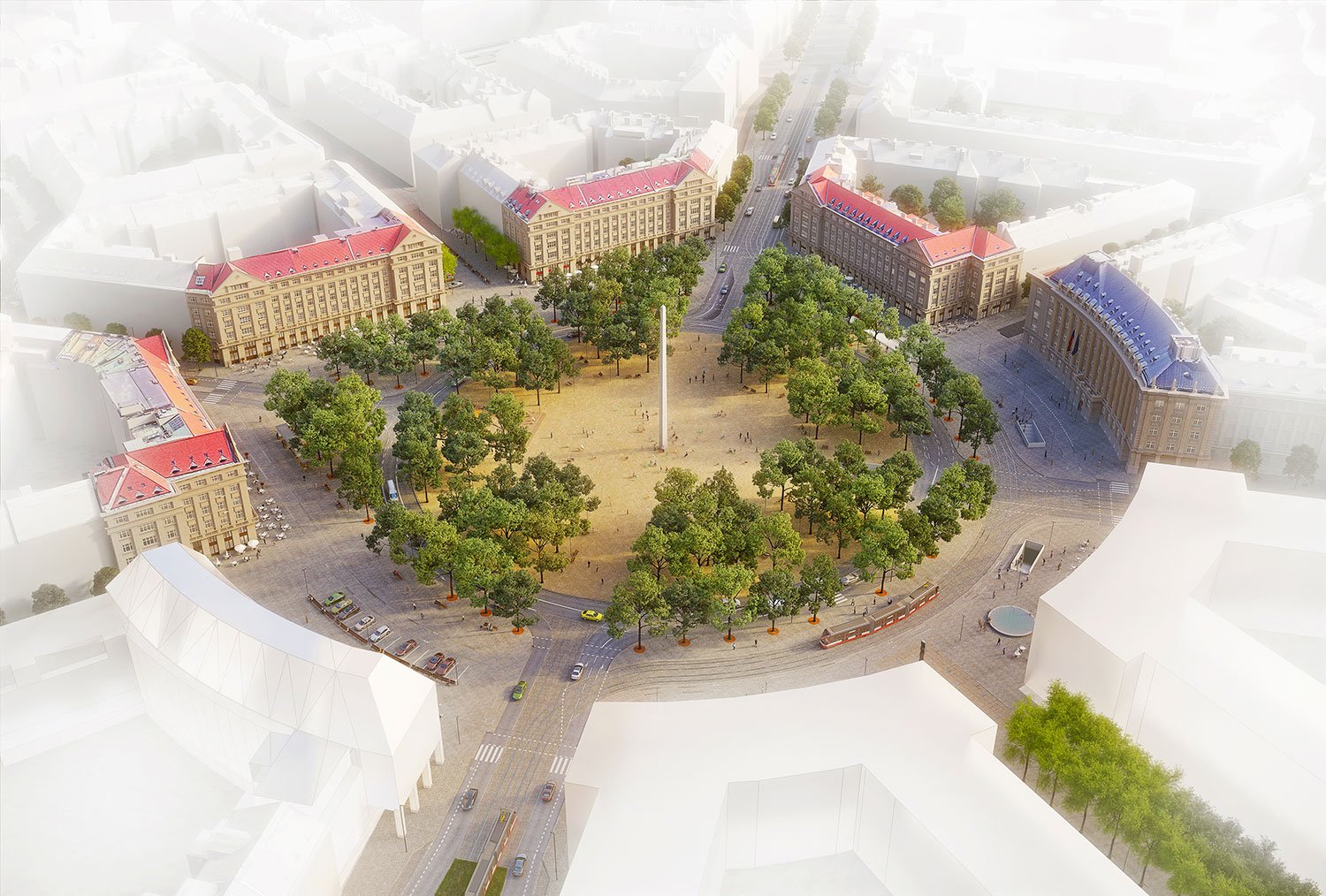 Studie Vítězného náměstí v Praze
