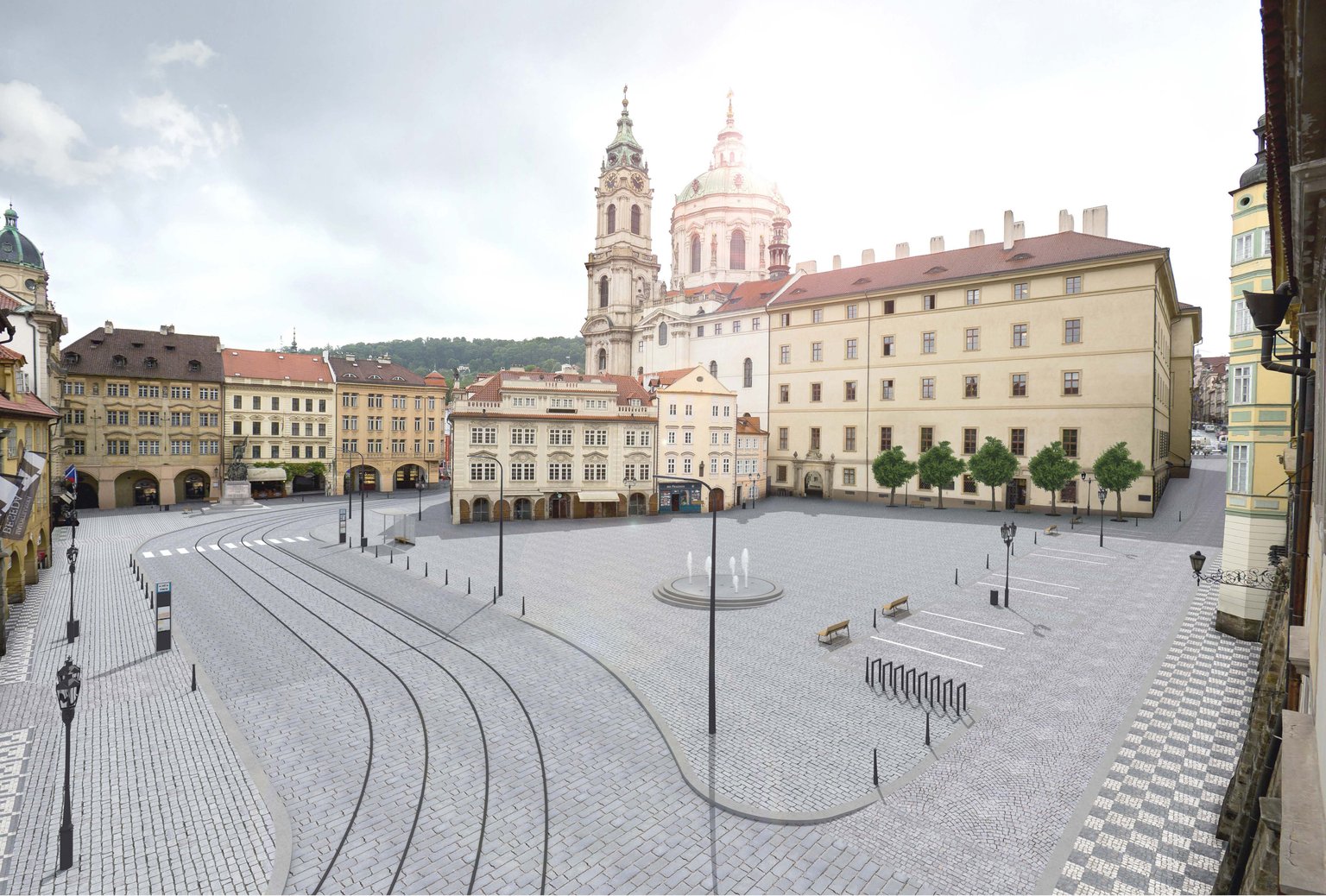 Malostranské náměstí v Praze