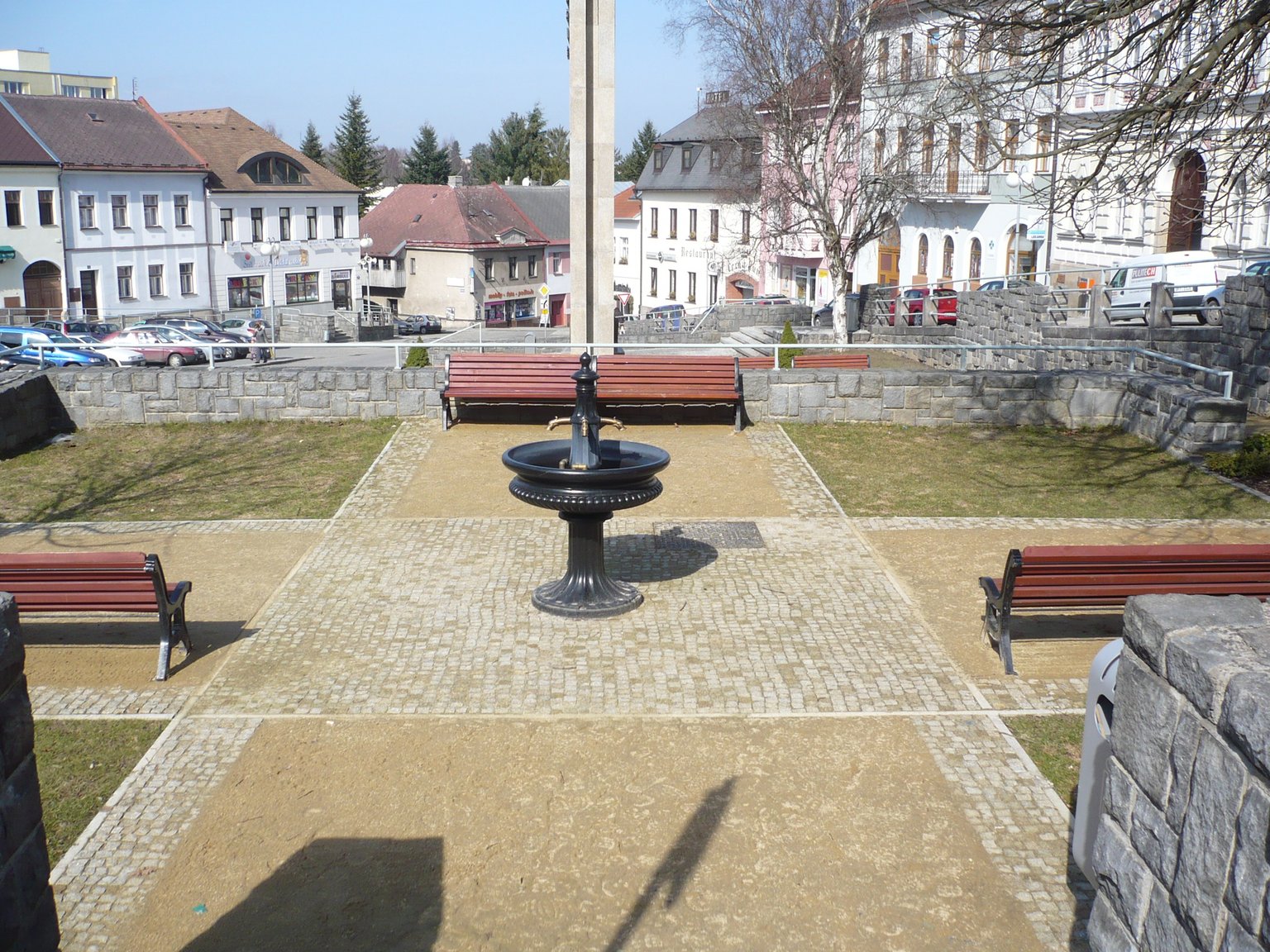 Humpolec - revitalizace parku na Dolním náměstí
