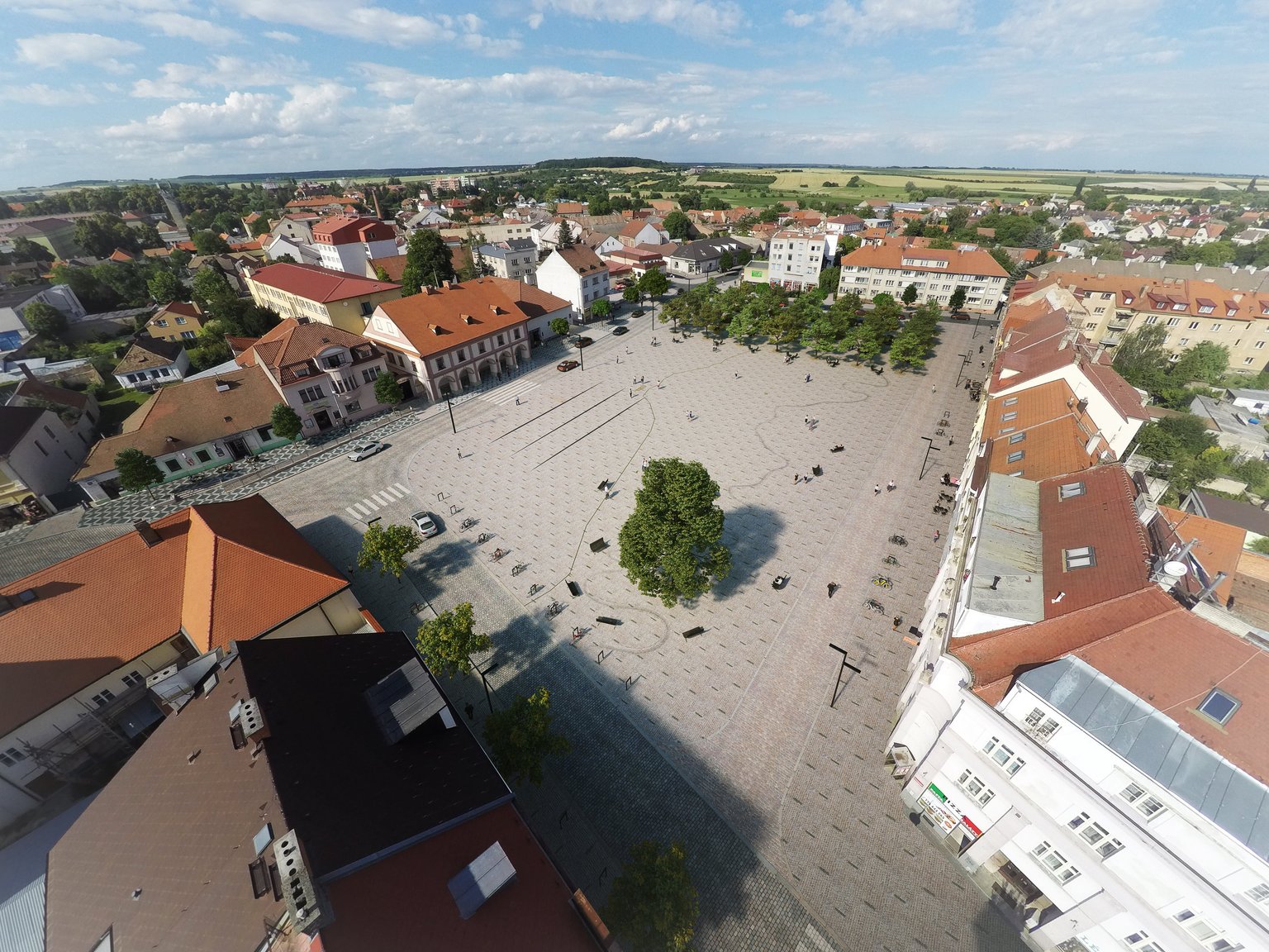 Revitalizace a případná dostavba Husova náměstí v Lysé nad Labem