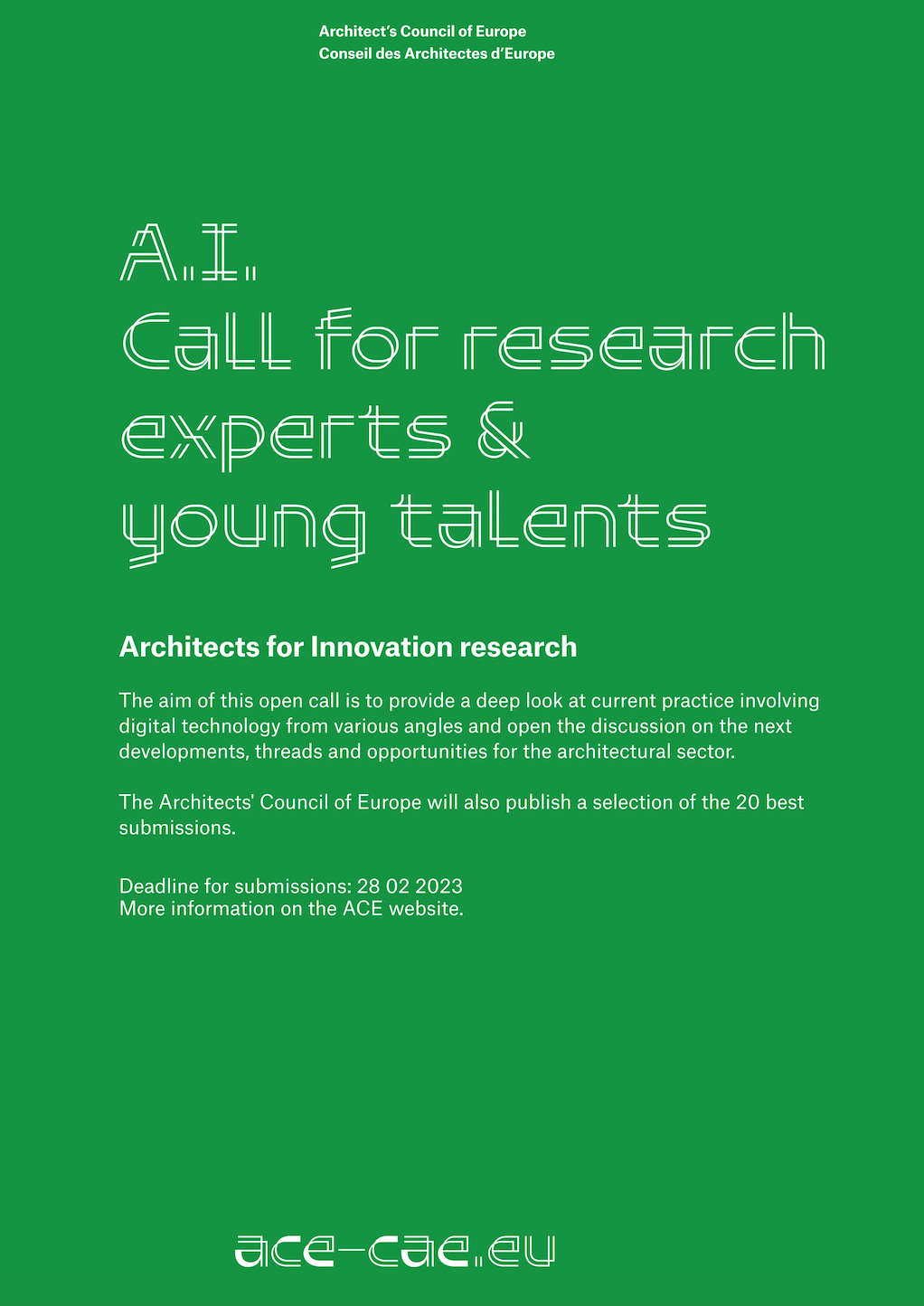 A.I. Call for research experts and young talents