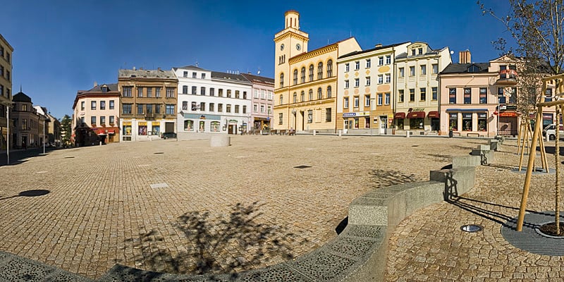 Řešení parteru Dolního náměstí v Jablonci nad Nisou