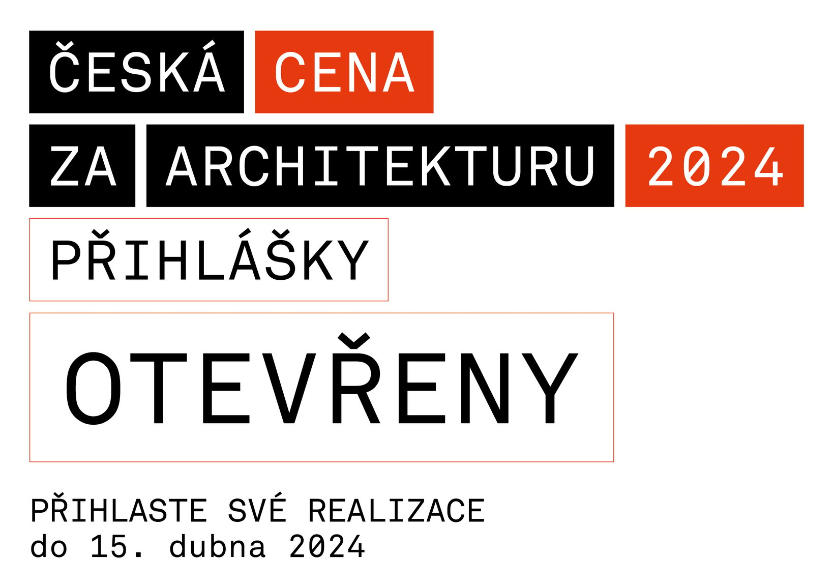 Na podání přihlášek do České ceny za architekturu 2024 už zbývá jen pár dní!