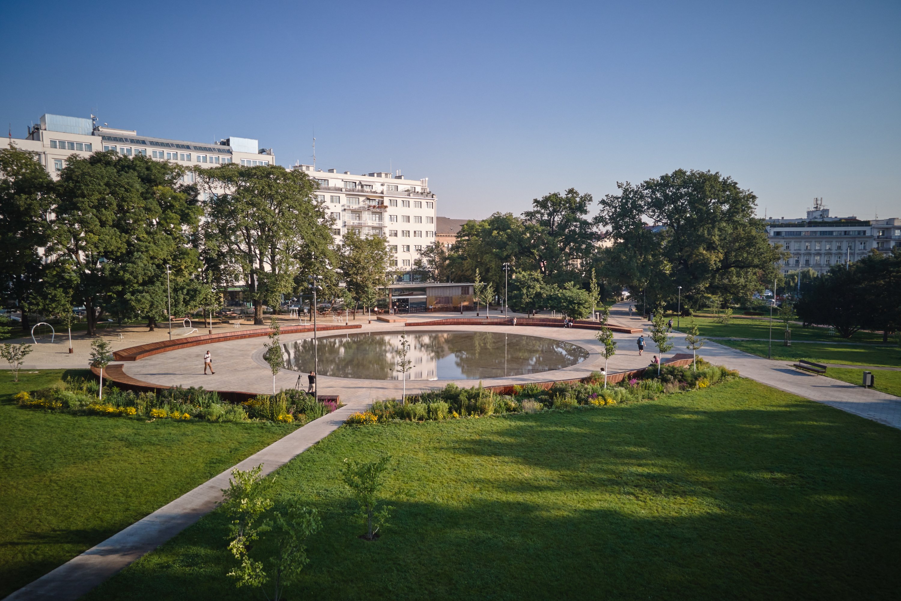 Park na Moravském náměstí v Brně