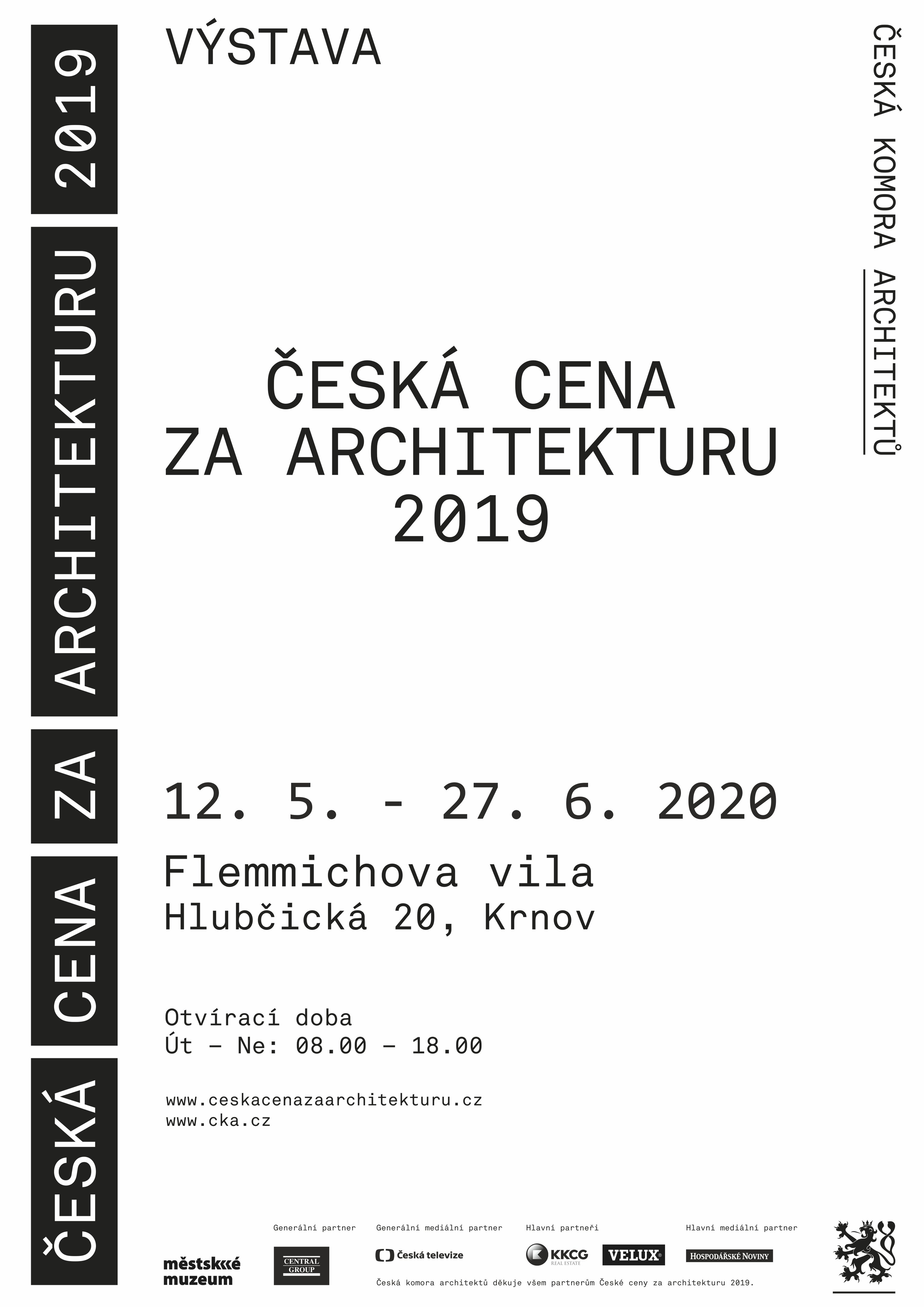 VÝSTAVA ČESKÉ CENY ZA ARCHITEKTURU 2019 - KRNOV