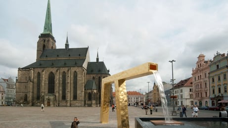 Kašny na náměstí Republiky v Plzni