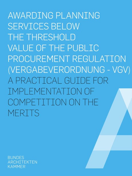 Awarding Planning Services Below The Treshold Valude of the Public Procurement Regulation