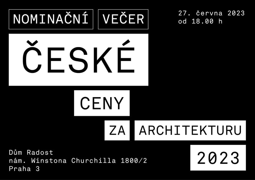 Nominační večer České ceny za architekturu 2023
